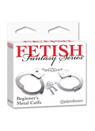 Металлические наручники Beginner s Metal Cuffs - Pipedream - купить с доставкой в Пскове