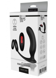 Черный массажер простаты REMOTE P-PLEASER - Dream Toys - в Пскове купить с доставкой
