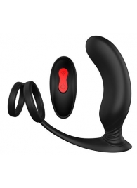 Черный массажер простаты REMOTE P-PLEASER - Dream Toys - в Пскове купить с доставкой