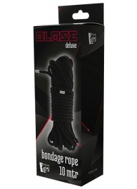 Черная веревка для бондажа BONDAGE ROPE - 10 м. - Dream Toys - купить с доставкой в Пскове