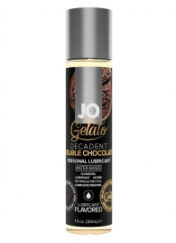 Лубрикант с ароматом шоколада JO GELATO DECADENT DOUBLE CHOCOLATE - 30 мл. - System JO - купить с доставкой в Пскове