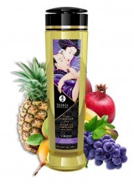 Массажное масло Libido Exotic Fruits с ароматом экзотических фруктов - 240 мл. - Shunga - купить с доставкой в Пскове