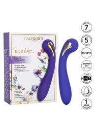 Фиолетовый вибромассажер с электростимуляцией Intimate Estim Petite G Wand - 19 см. - California Exotic Novelties - купить с доставкой в Пскове