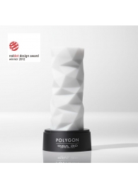 Белый 3D мастурбатор POLYGON - Tenga - в Пскове купить с доставкой