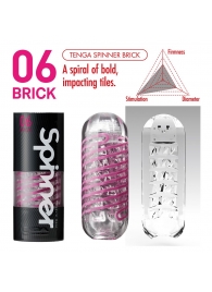 Мастурбатор SPINNER Brick - Tenga - в Пскове купить с доставкой