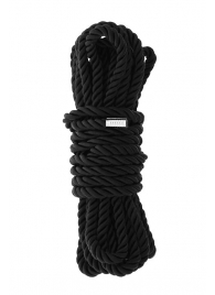 Черная веревка для шибари DELUXE BONDAGE ROPE - 5 м. - Dream Toys - купить с доставкой в Пскове