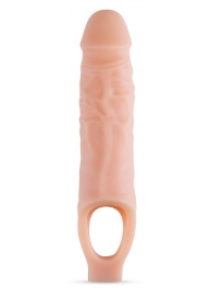 Телесный реалистичный фаллоудлинитель 9 Inch Silicone Cock Sheath Penis Extender - 22,86 см. - Blush Novelties - в Пскове купить с доставкой