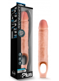 Телесный реалистичный фаллоудлинитель 10 Inch Silicone Cock Sheath Penis Extender - 25,4 см. - Blush Novelties - в Пскове купить с доставкой