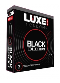 Черные презервативы LUXE Royal Black Collection - 3 шт. - Luxe - купить с доставкой в Пскове