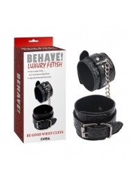 Черные наручники Be good Wrist Cuffs - Chisa - купить с доставкой в Пскове