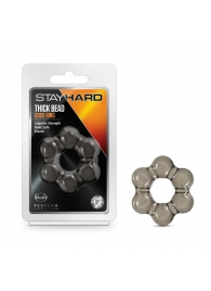 Дымчатое эрекционное кольцо Stay Hard Thick Bead Cock Ring - Blush Novelties - в Пскове купить с доставкой