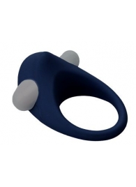Гладкое синее эрекционное виброкольцо STIMU RING - Dream Toys - в Пскове купить с доставкой