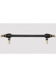 Черная распорка для ног Bound to You Faux Leather Spreader Bar - 50,8 см. - Fifty Shades of Grey - купить с доставкой в Пскове