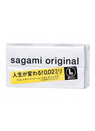 Презервативы Sagami Original 0.02 L-size увеличенного размера - 10 шт. - Sagami - купить с доставкой в Пскове