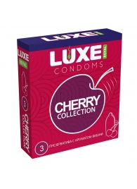 Презервативы с ароматом вишни LUXE Royal Cherry Collection - 3 шт. - Luxe - купить с доставкой в Пскове