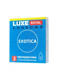 Текстурированные презервативы LUXE Royal Exotica - 3 шт. - Luxe - купить с доставкой в Пскове