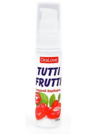 Гель-смазка Tutti-frutti со вкусом барбариса - 30 гр. - Биоритм - купить с доставкой в Пскове