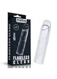 Прозрачная насадка-удлинитель Flawless Clear Penis Sleeve Add 1 - 15,5 см. - Lovetoy - в Пскове купить с доставкой