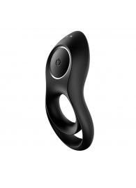 Черное эрекционное виброкольцо Legendary Duo - Satisfyer - в Пскове купить с доставкой