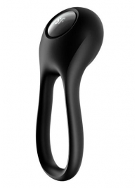 Черное эрекционное виброкольцо Majestic Duo - Satisfyer - в Пскове купить с доставкой