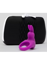 Фиолетовое эрекционное виброкольцо Happy Rabbit Cock Ring Kit - Happy Rabbit - в Пскове купить с доставкой