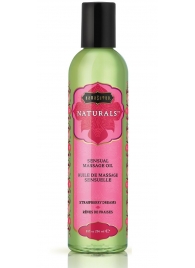 Массажное масло Naturals Strawberry Dreams с ароматом клубники - 236 мл. - Kama Sutra - купить с доставкой в Пскове