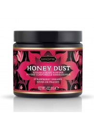Пудра для тела Honey Dust Body Powder с ароматом клубники - 170 гр. - Kama Sutra - купить с доставкой в Пскове