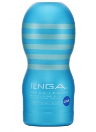 Мастурбатор с охлаждающей смазкой TENGA Original Vacuum Cup Cool - Tenga - в Пскове купить с доставкой