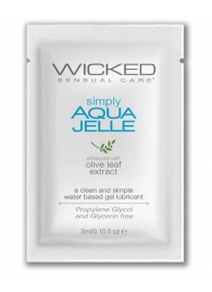 Гель-лубрикант Simply Aqua Jelle - 3 мл. - Wicked - купить с доставкой в Пскове