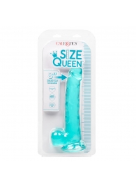 Голубой фаллоимитатор Size Queen 8  - 25,5 см. - California Exotic Novelties