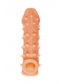 Телесная закрытая насадка с пупырышками Cock Sleeve Size S - 13,8 см. - KOKOS - в Пскове купить с доставкой Телесная закрытая насадка с пупырышками Cock Sleeve Size S - 13,8 см. - KOKOS - в Пскове купить с доставкой