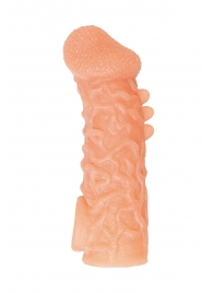 Телесная закрытая насадка с шершавой головкой Cock Sleeve Size S - 13,8 см. - KOKOS - в Пскове купить с доставкой Телесная закрытая насадка с шершавой головкой Cock Sleeve Size S - 13,8 см. - KOKOS - в Пскове купить с доставкой
