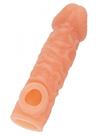 Телесная закрытая насадка с шершавой головкой Cock Sleeve Size S - 13,8 см. - KOKOS - в Пскове купить с доставкой Телесная закрытая насадка с шершавой головкой Cock Sleeve Size S - 13,8 см. - KOKOS - в Пскове купить с доставкой