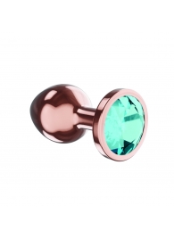 Пробка цвета розового золота с малиновым кристаллом Diamond Topaz Shine L - 8,3 см. - Lola Games - купить с доставкой в Пскове