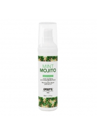 Разогревающее массажное масло с ароматом мохито Gourmet Mint Mojito - 50 мл. - Exsens - купить с доставкой в Пскове