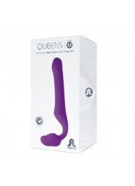 Лиловый безремневой страпон Queens M - Adrien Lastic - купить с доставкой в Пскове