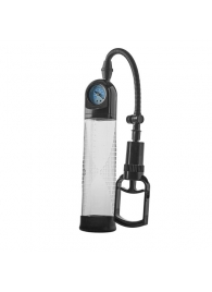 Прозрачная вакуумная помпа с манометром Deluxe Penis Pump - Dream Toys - в Пскове купить с доставкой