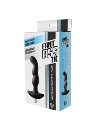 Черная вибропробка для простаты FantASStic Vibrating Prostate Plug - 14,5 см. - Dream Toys - в Пскове купить с доставкой