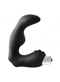 Черный вибромассажер простаты FantASStic Vibrating Prostate Massager - 11,3 см. - Dream Toys - в Пскове купить с доставкой