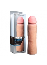 Телесная фаллическая насадка на пенис Magnum Xtender - 23 см. - Blush Novelties - в Пскове купить с доставкой