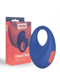 Синее эрекционное кольцо RRRING Casual Date Cock Ring - FeelzToys - в Пскове купить с доставкой