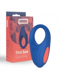 Синее эрекционное кольцо RRRING First Date Cock Ring - FeelzToys - в Пскове купить с доставкой