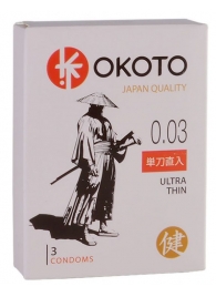 Ультратонкие презервативы OKOTO Ultra Thin - 3 шт. - Sitabella - купить с доставкой в Пскове