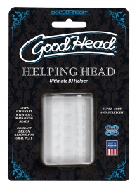 Прозрачный мастурбатор HELPING HEAD - Doc Johnson - в Пскове купить с доставкой