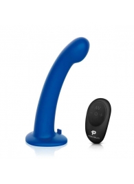 Синяя насадка Remote Control P-Spot G-Spot с черными трусиками - 20 см. - Pegasus - купить с доставкой в Пскове