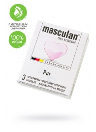 Супертонкие презервативы Masculan Pur - 3 шт. - Masculan - купить с доставкой в Пскове