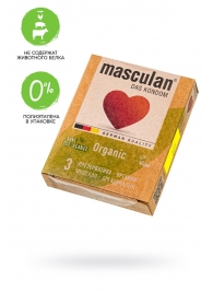 Экологически чистые презервативы Masculan Organic - 3 шт. - Masculan - купить с доставкой в Пскове