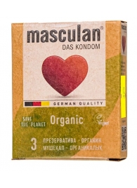 Экологически чистые презервативы Masculan Organic - 3 шт. - Masculan - купить с доставкой в Пскове