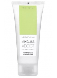 Смазка на водной основе Mixgliss Addict с ароматом цитруса - 70 мл. - Mixgliss - купить с доставкой в Пскове