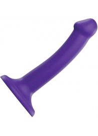 Фиолетовый фаллоимитатор-насадка Strap-On-Me Dildo Dual Density size S - 17 см. - Strap-on-me - купить с доставкой в Пскове